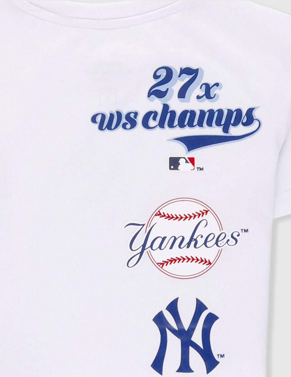 Set playera/playera mlb new york yankees "manga" corta "para" infantil / niños grandes niño 2