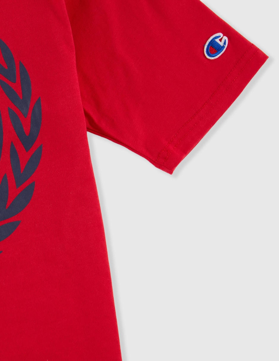 Playera champion manga corta para niño