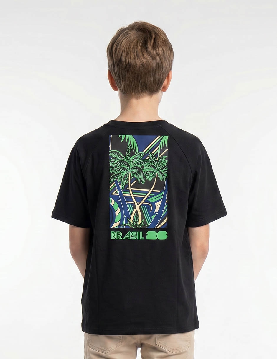 Playera Brasil World Cup 2026 manga corta para niño 2