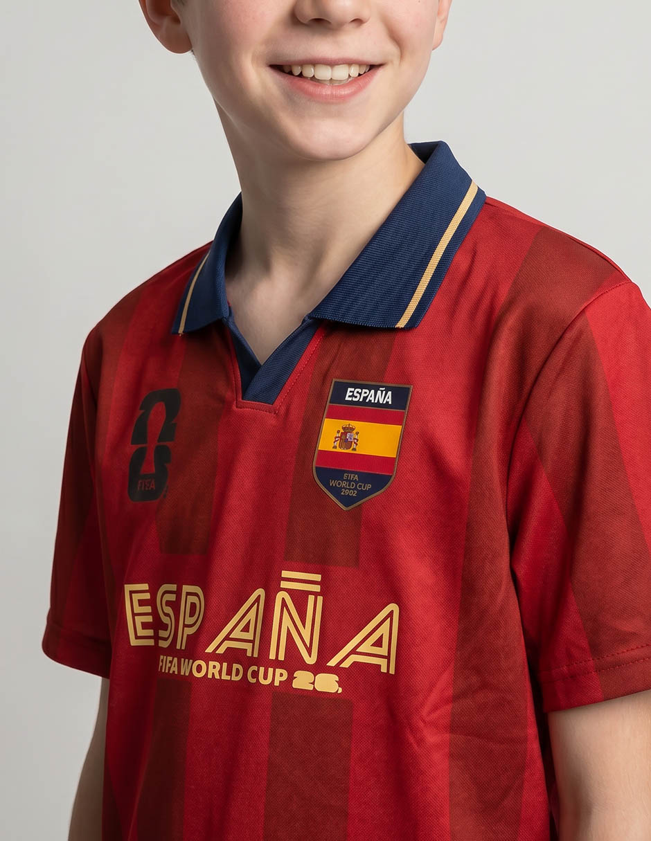 Playera España World Cup 2026 manga corta para niño 3