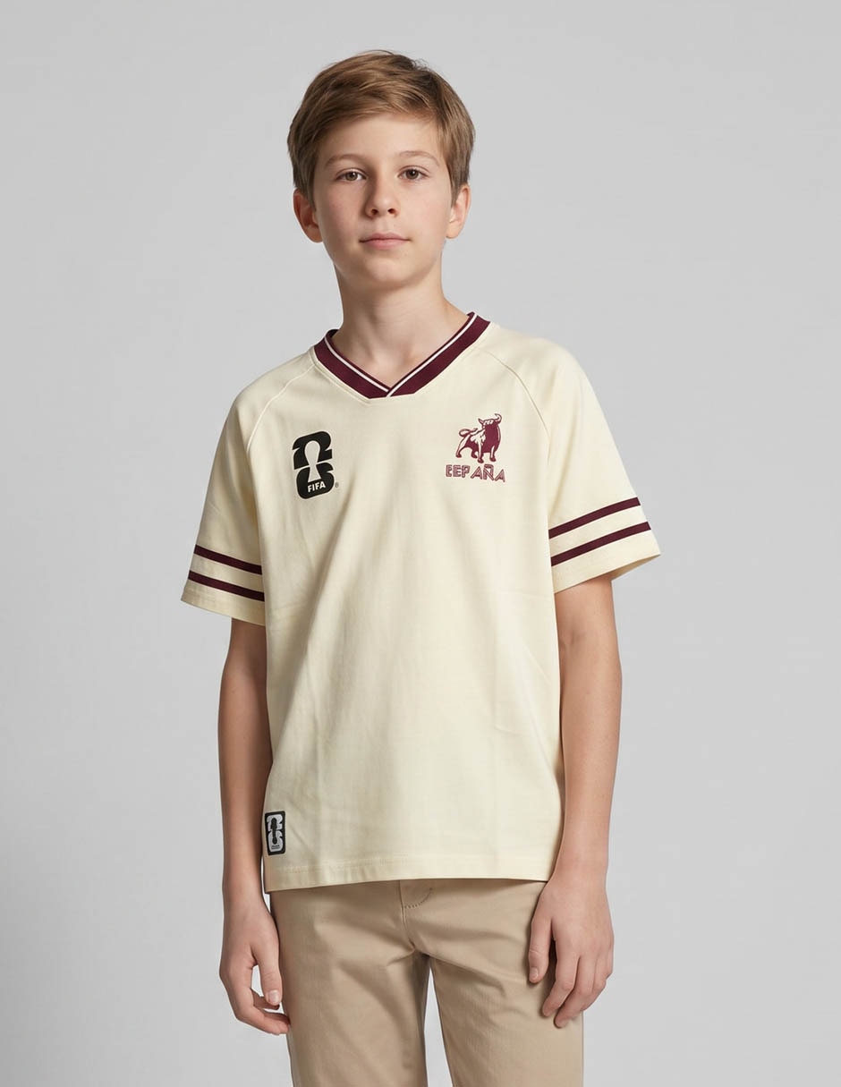 Playera España World Cup 2026 manga corta para niño Playera España World Cup 2026 manga corta para niño