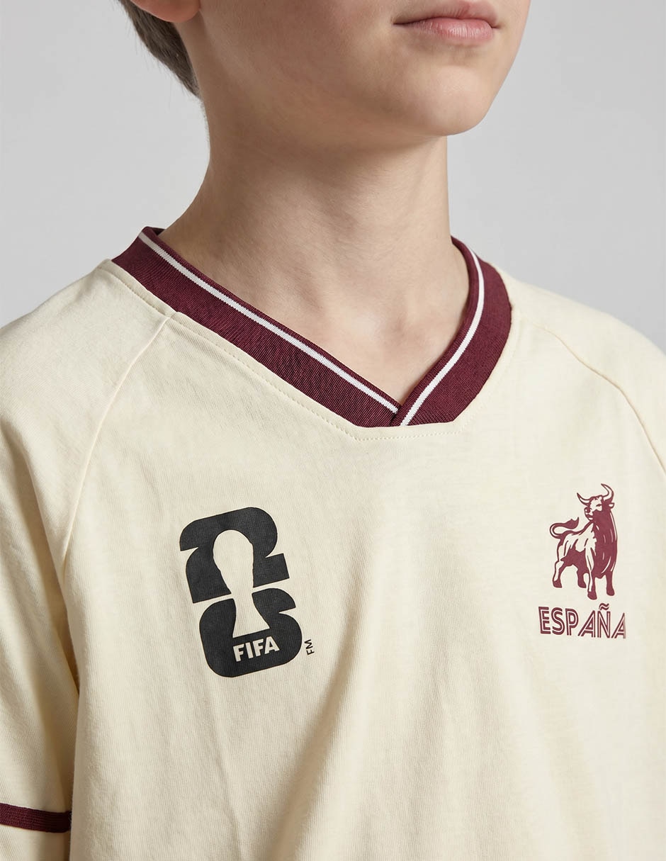Playera España World Cup 2026 manga corta para niño 3