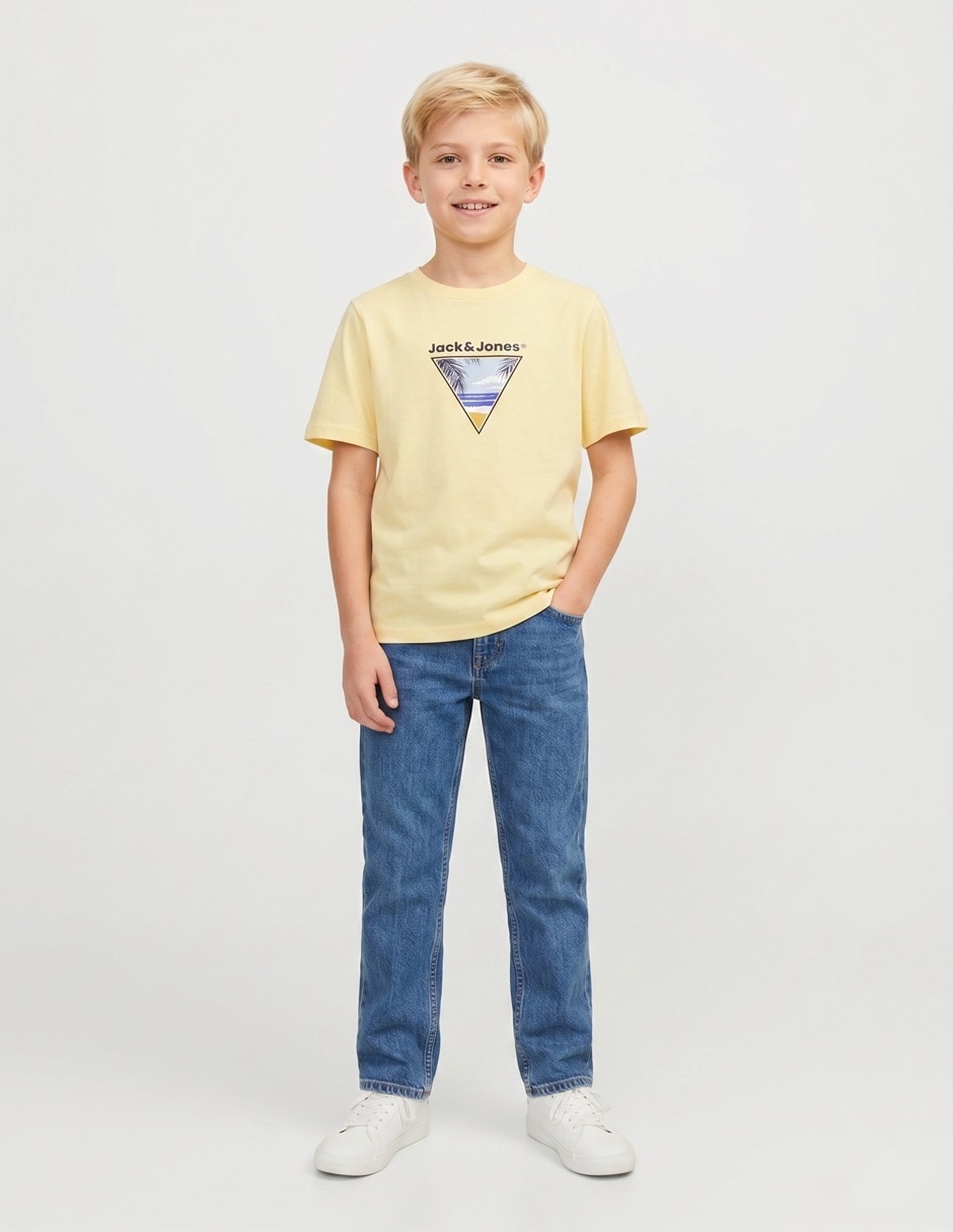Playera manga corta para niño