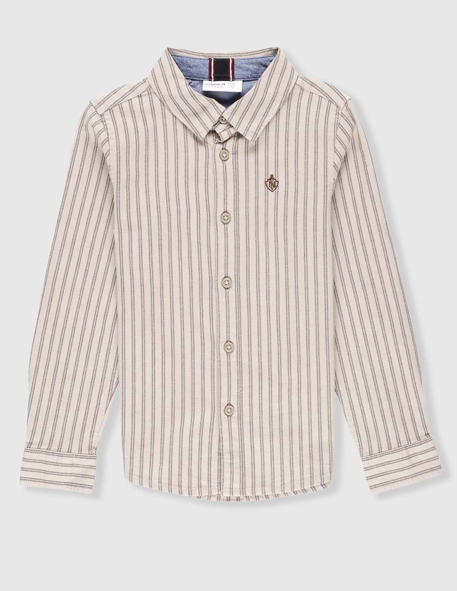 Camisa casual name it de algodón manga larga para niño