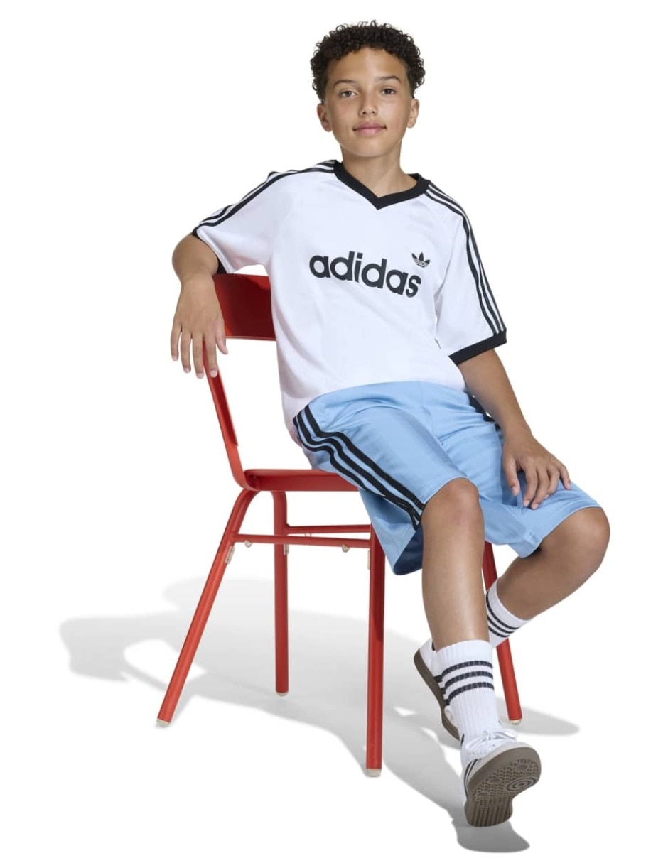 Playera adidas originals lo tee manga corta para niño