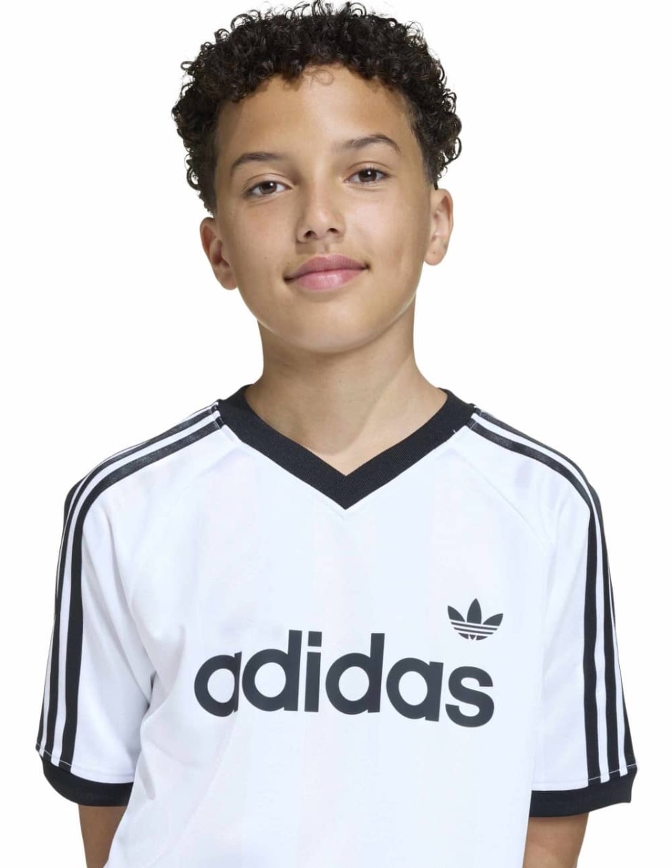Playera adidas originals lo tee manga corta para niño