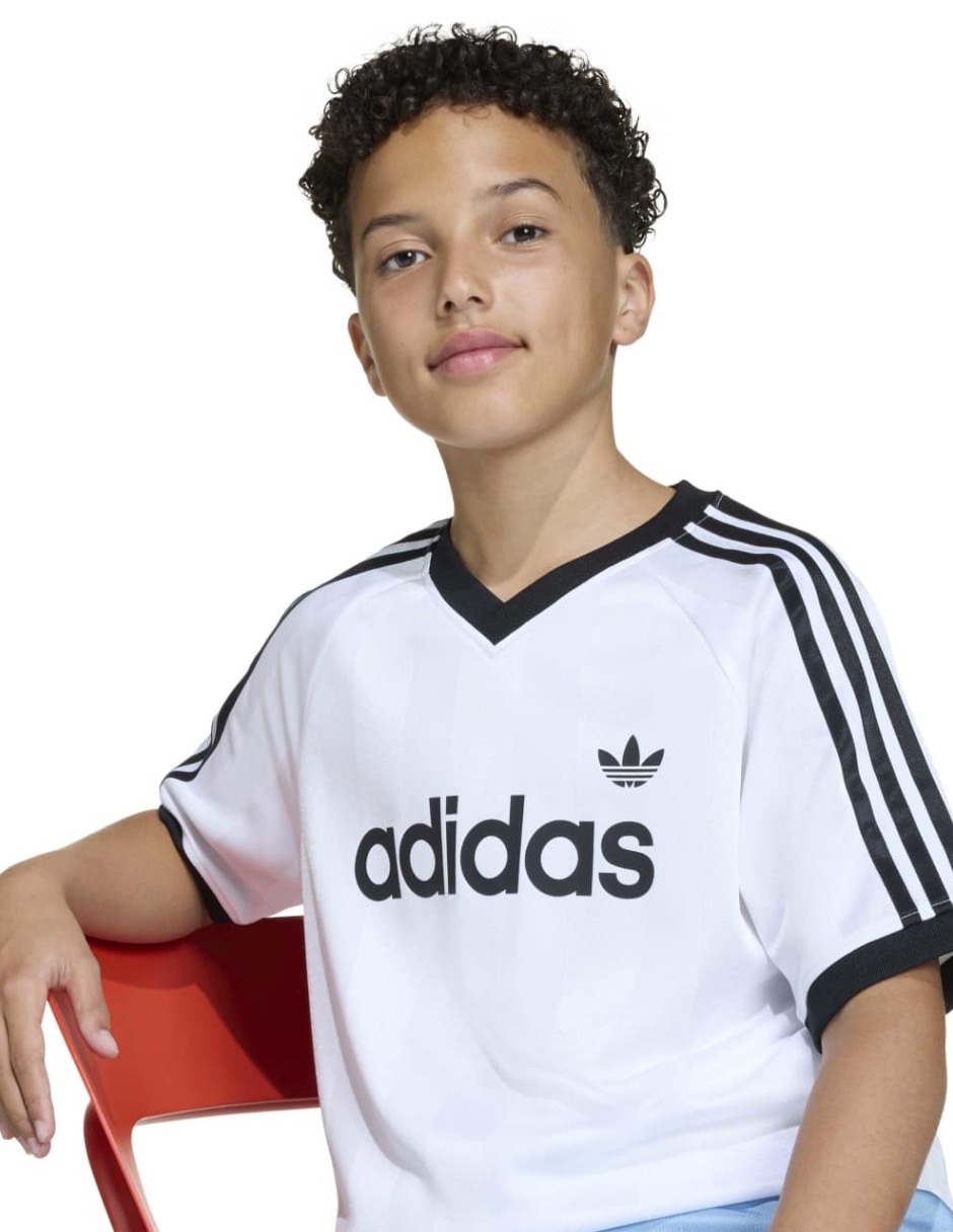 Playera adidas originals lo tee manga corta para niño