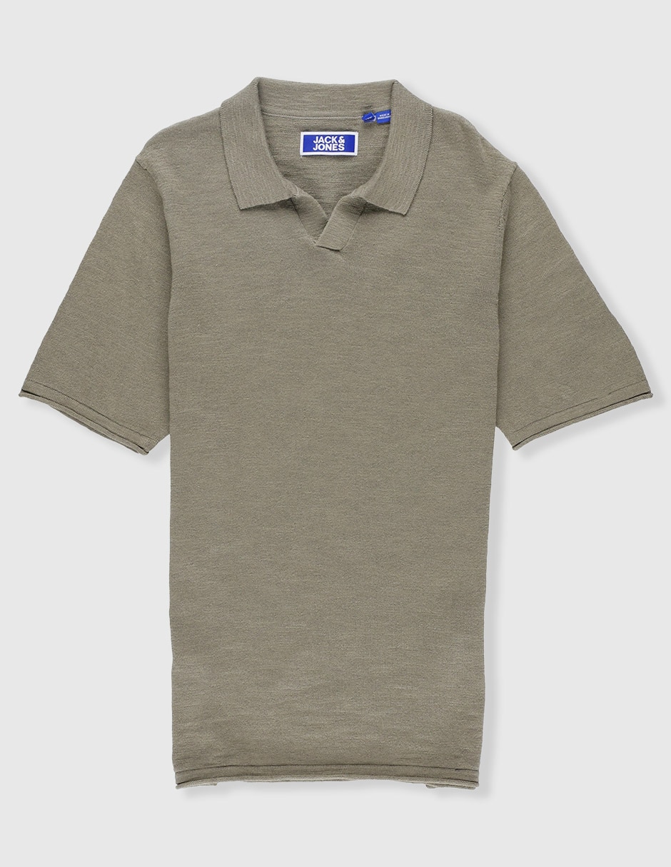 Playera tipo polo de algodón para niño
