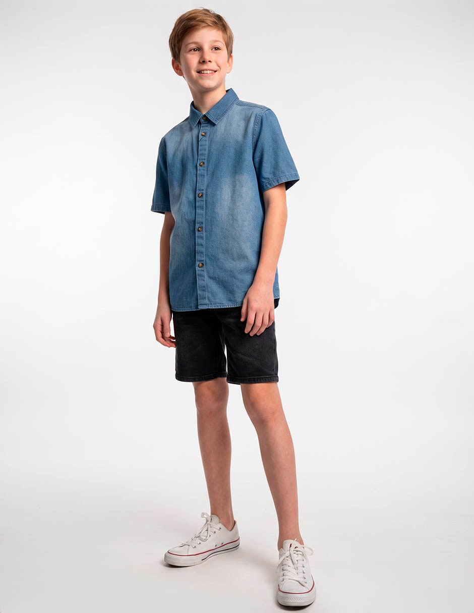 Camisa casual manga corta para niño Camisa casual manga corta para niño