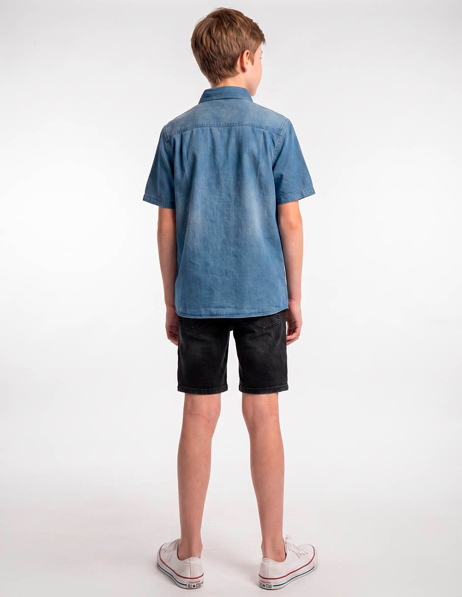 Camisa casual manga corta para niño 5