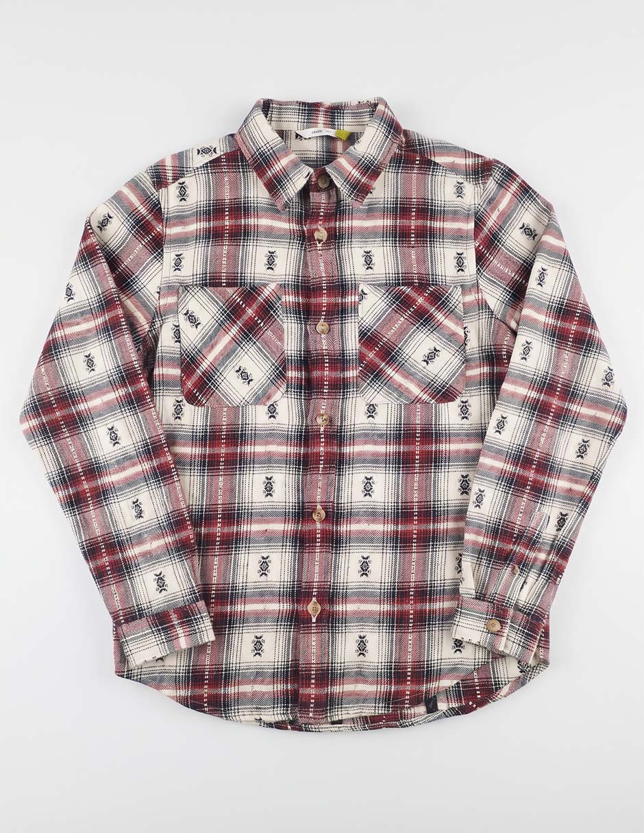 Camisa casual de algodón manga larga para niño 4