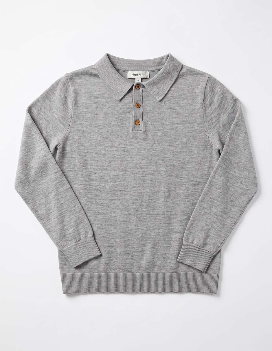 Playera tipo polo de algodón para niño 2