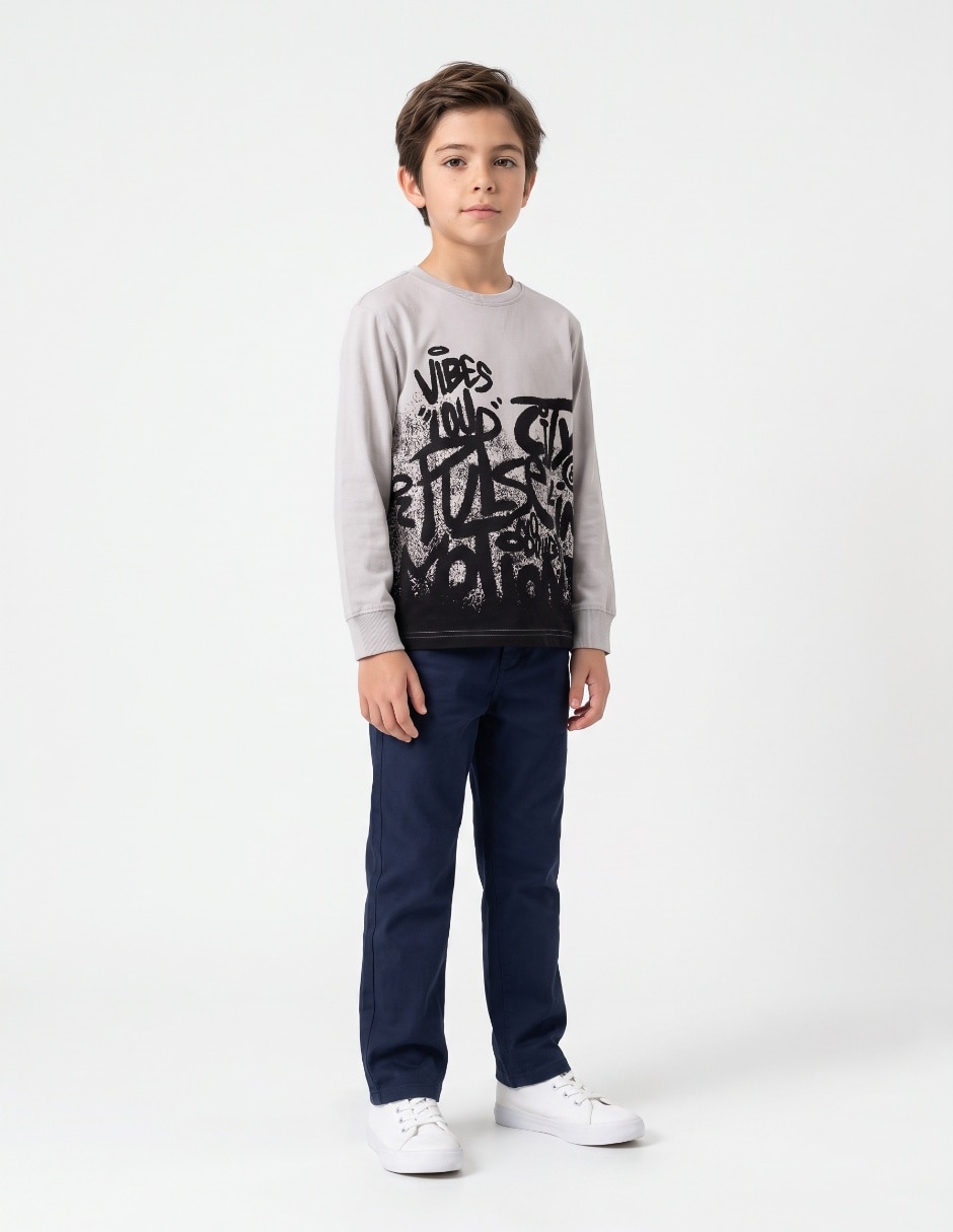 Playera That´s It manga larga para niño 4