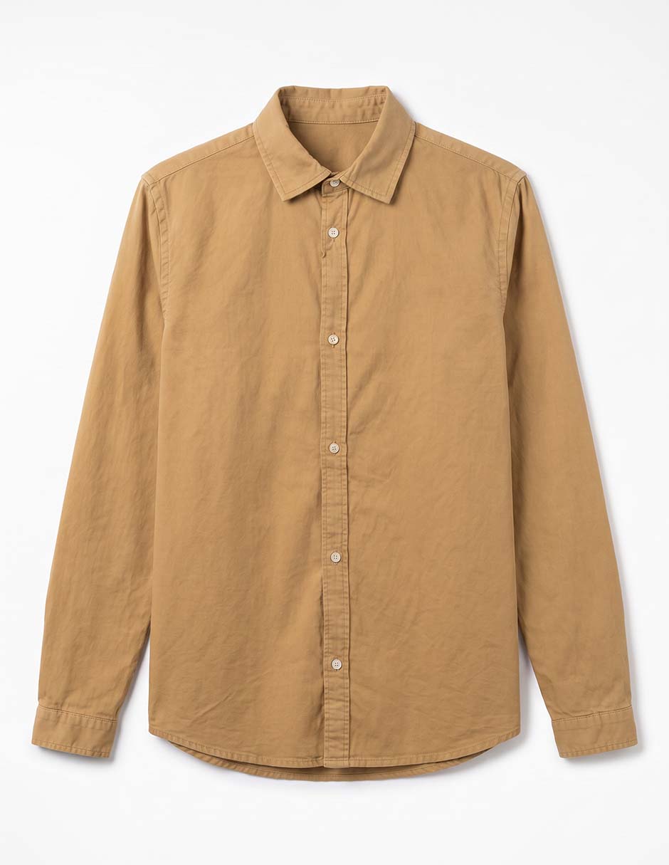 Camisa casual de algodón manga larga para niño 2