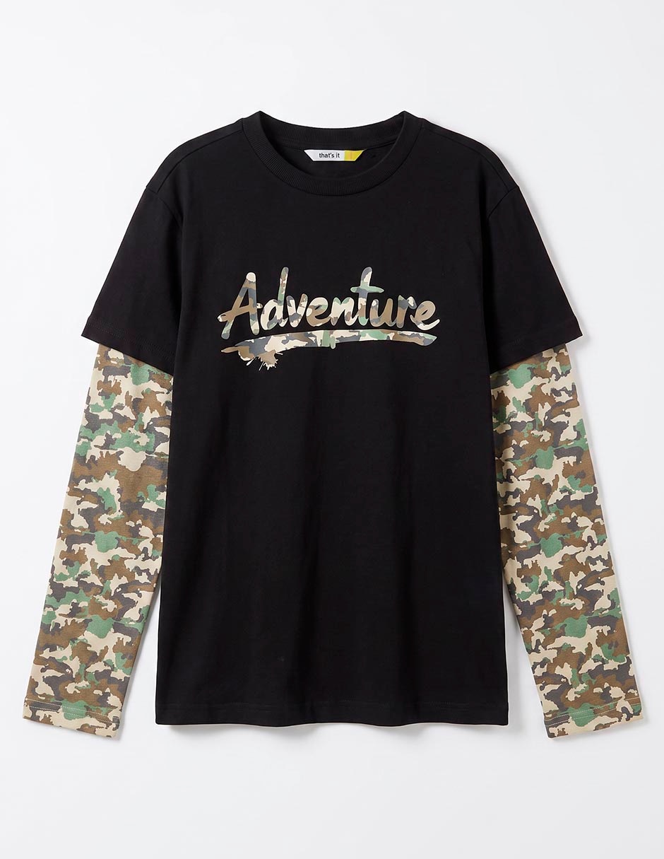 Playera manga larga para niño 2