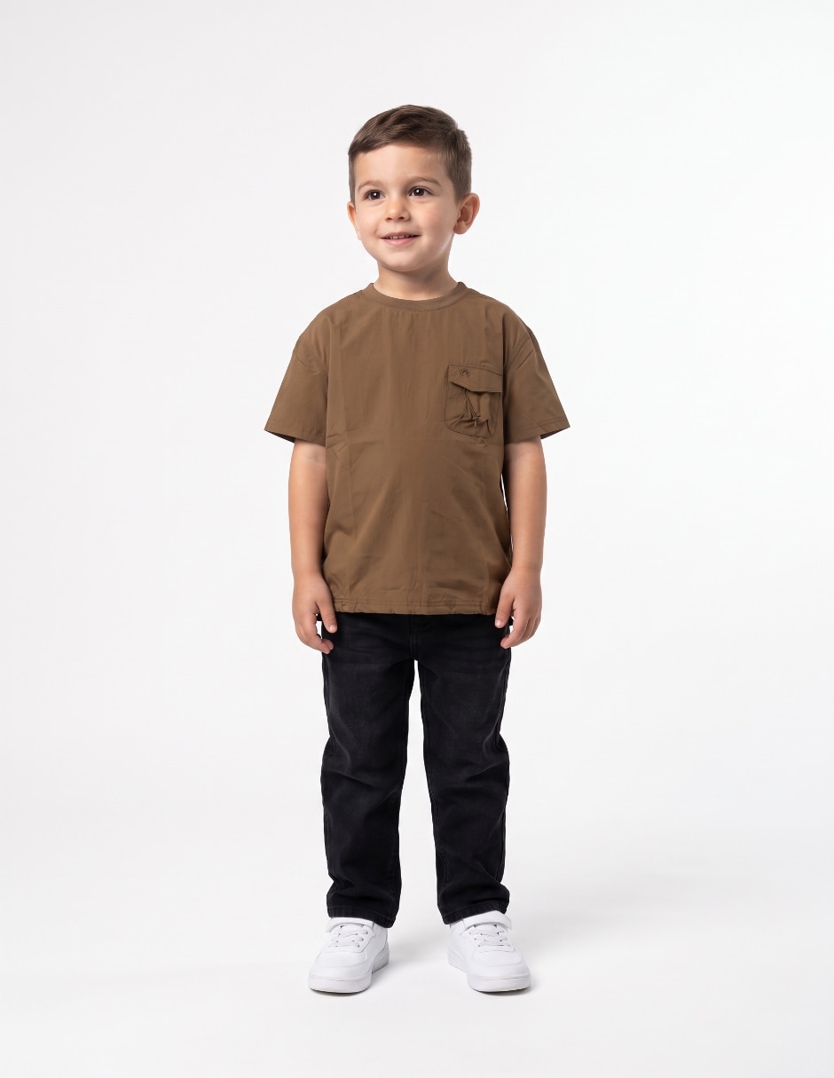 Playera manga corta para niño