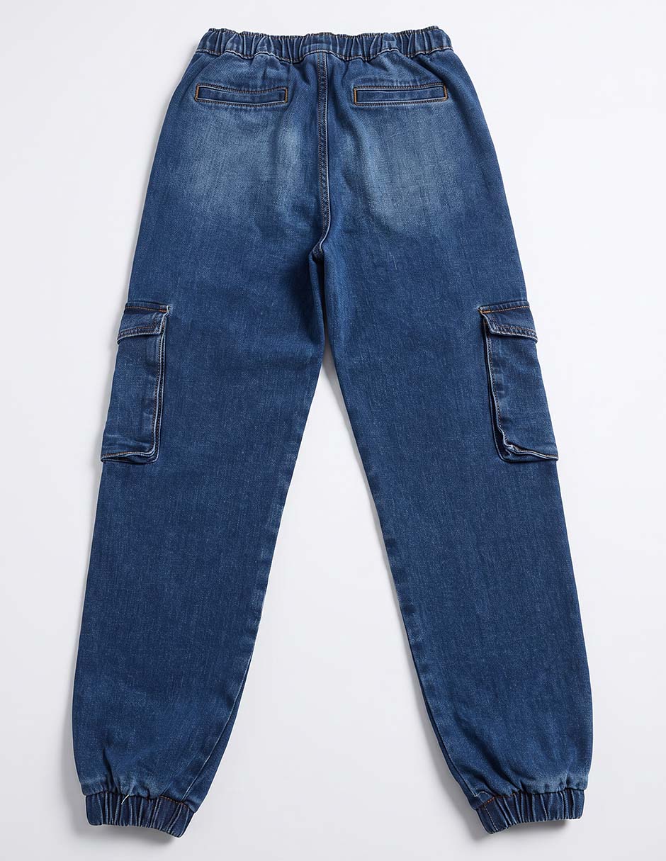 Jeans jogger recto deslavado para niño 4