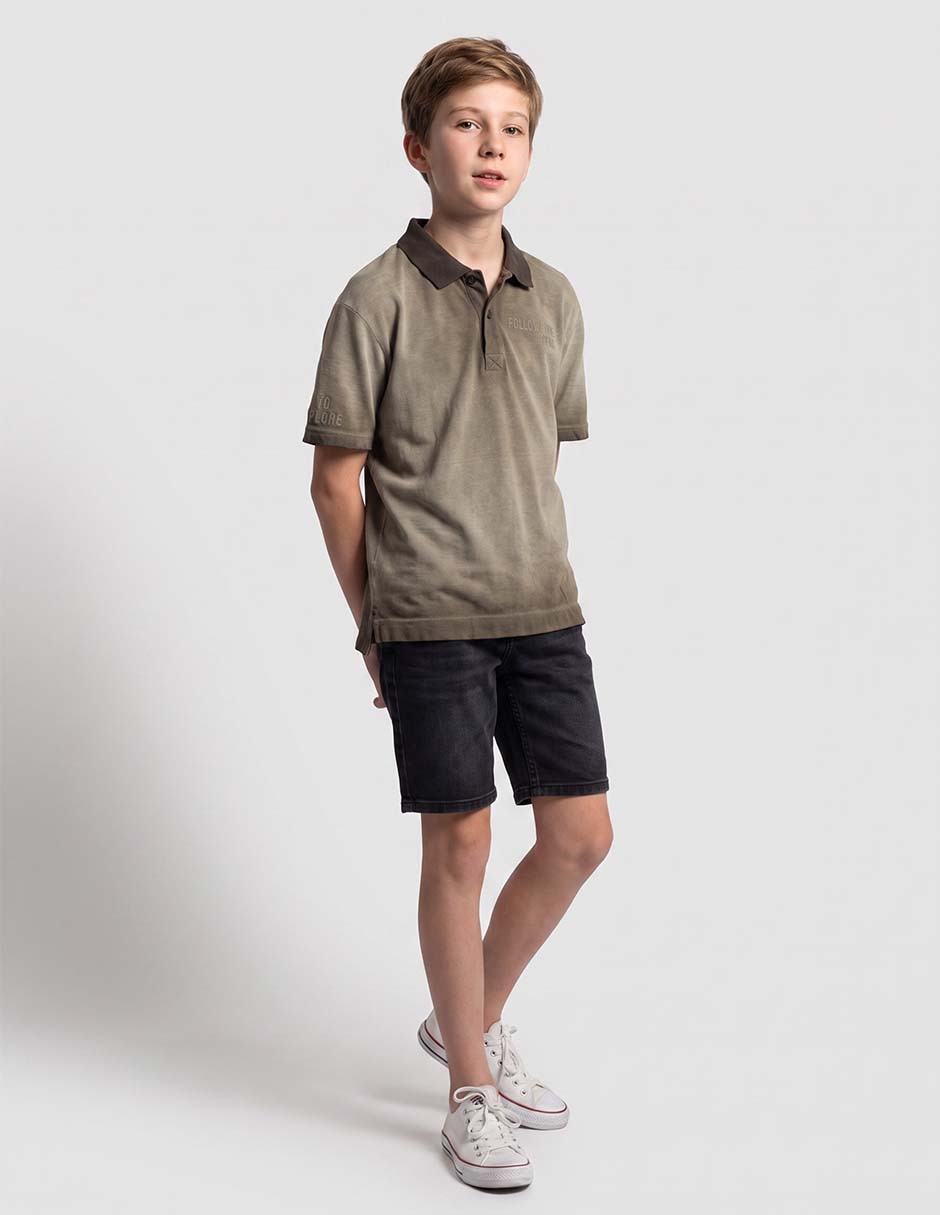 Playera tipo polo that´s it de algodón para niño Playera tipo polo that´s it de algodón para niño