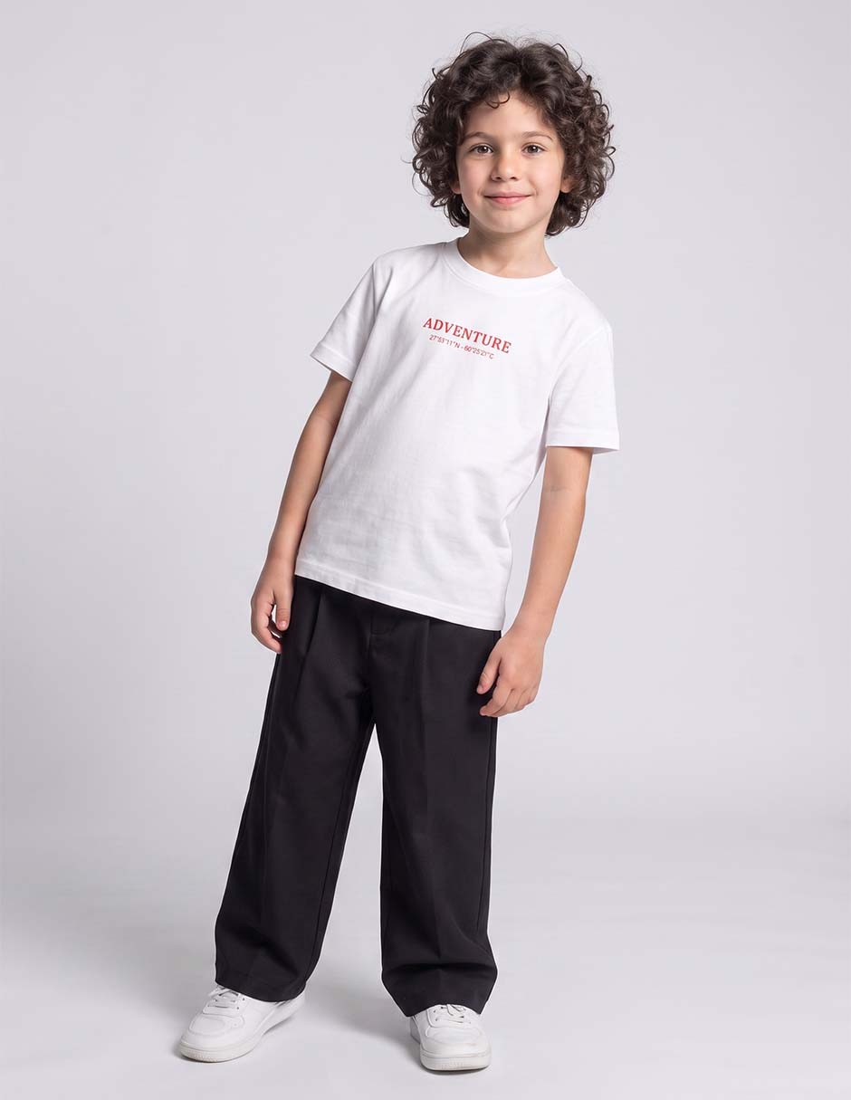 Playera manga corta para niño Playera manga corta para niño