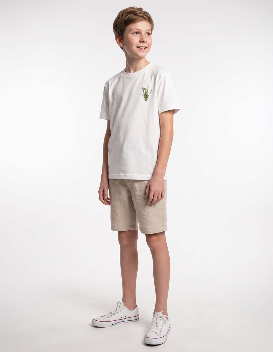 Playera manga corta para niño