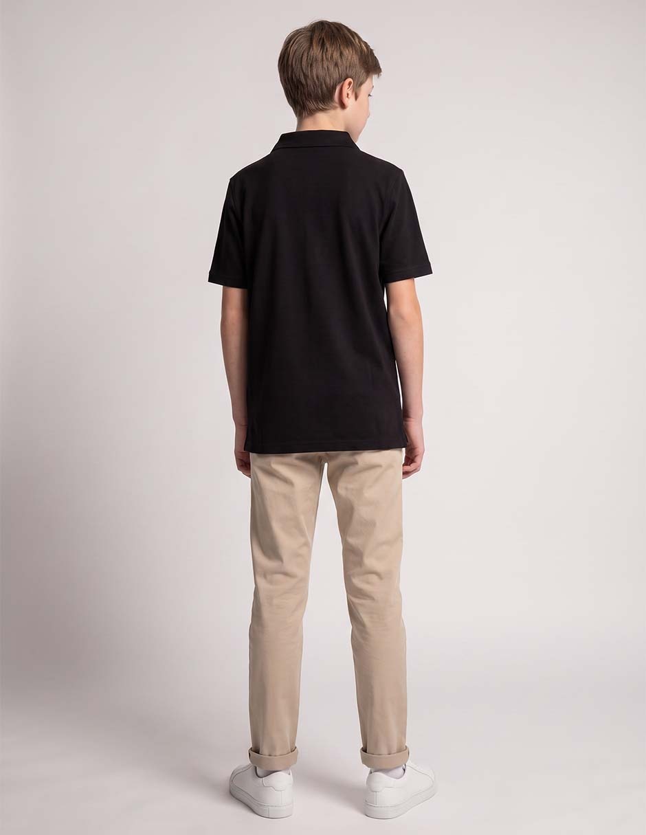 Playera tipo polo de algodón para niño 2