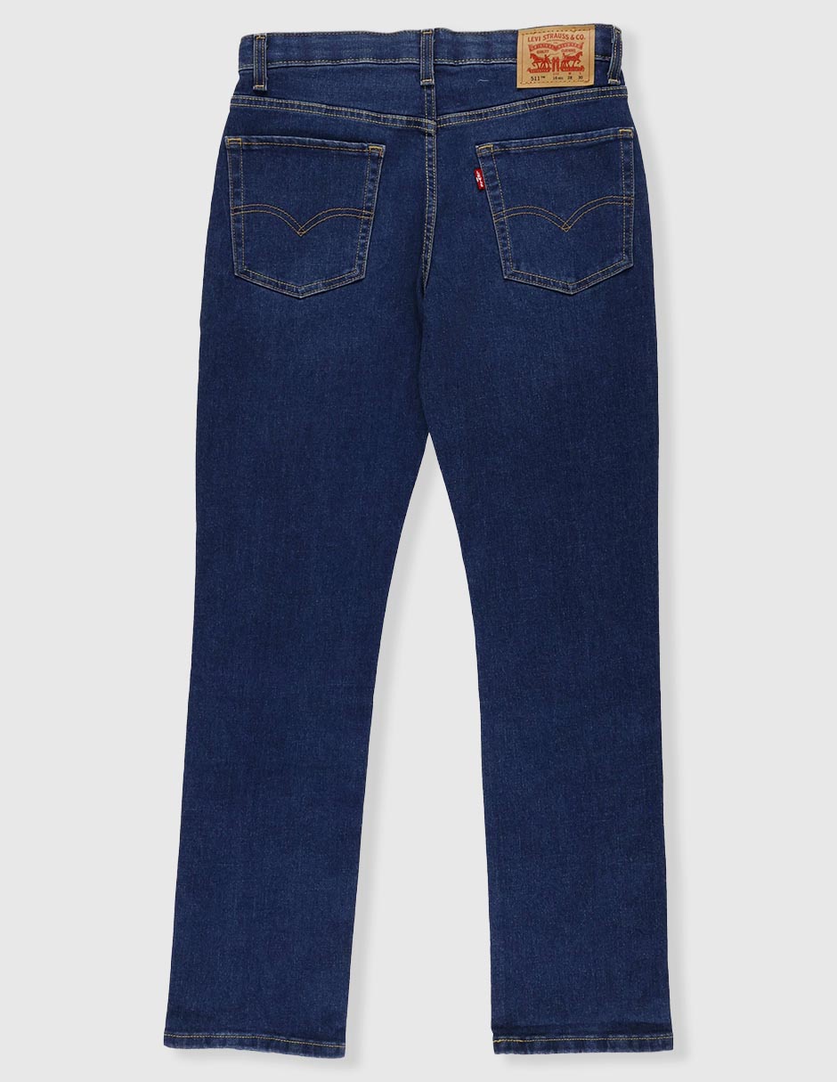 Jeans straight Levi's lavado obscuro para niño