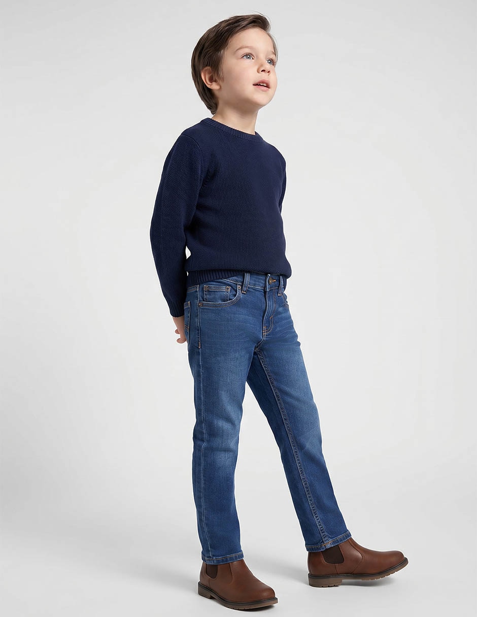 Jeans straight Levi´s lavado medio para niño