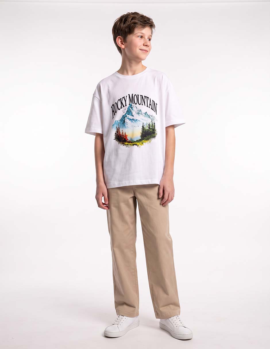 Playera manga corta para niño