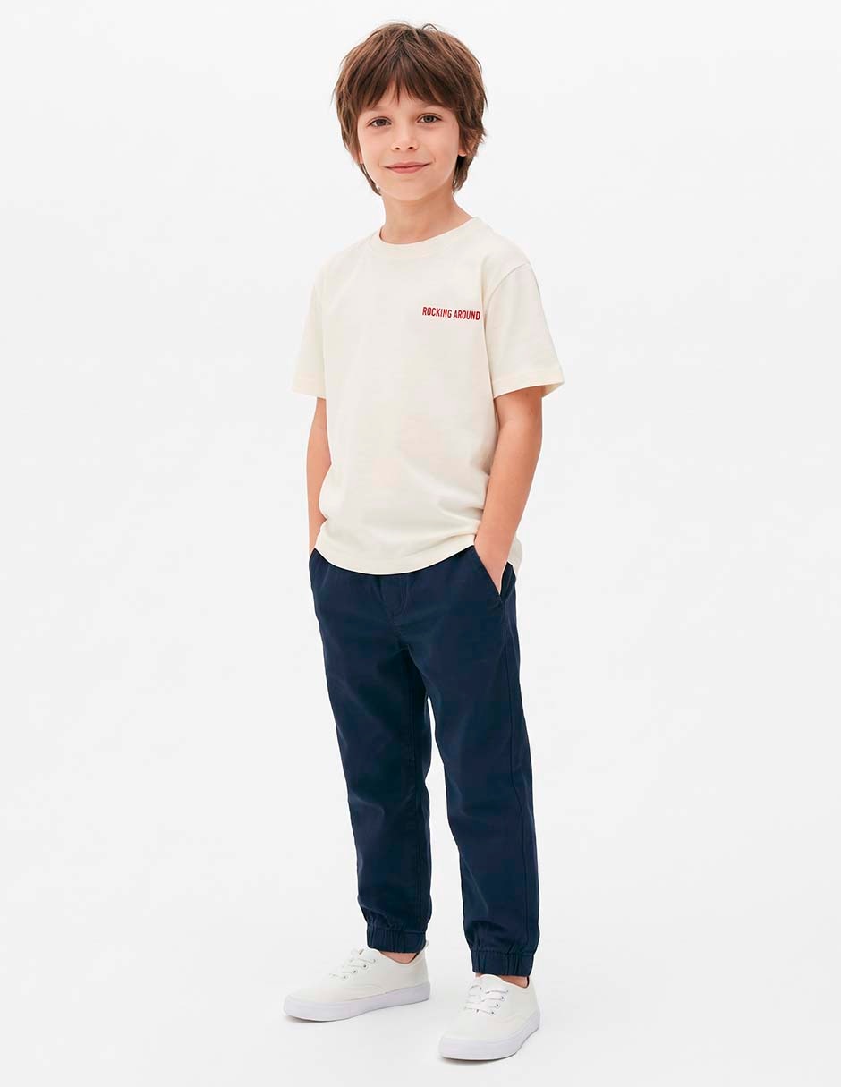 Playera navideña manga corta para niño 2