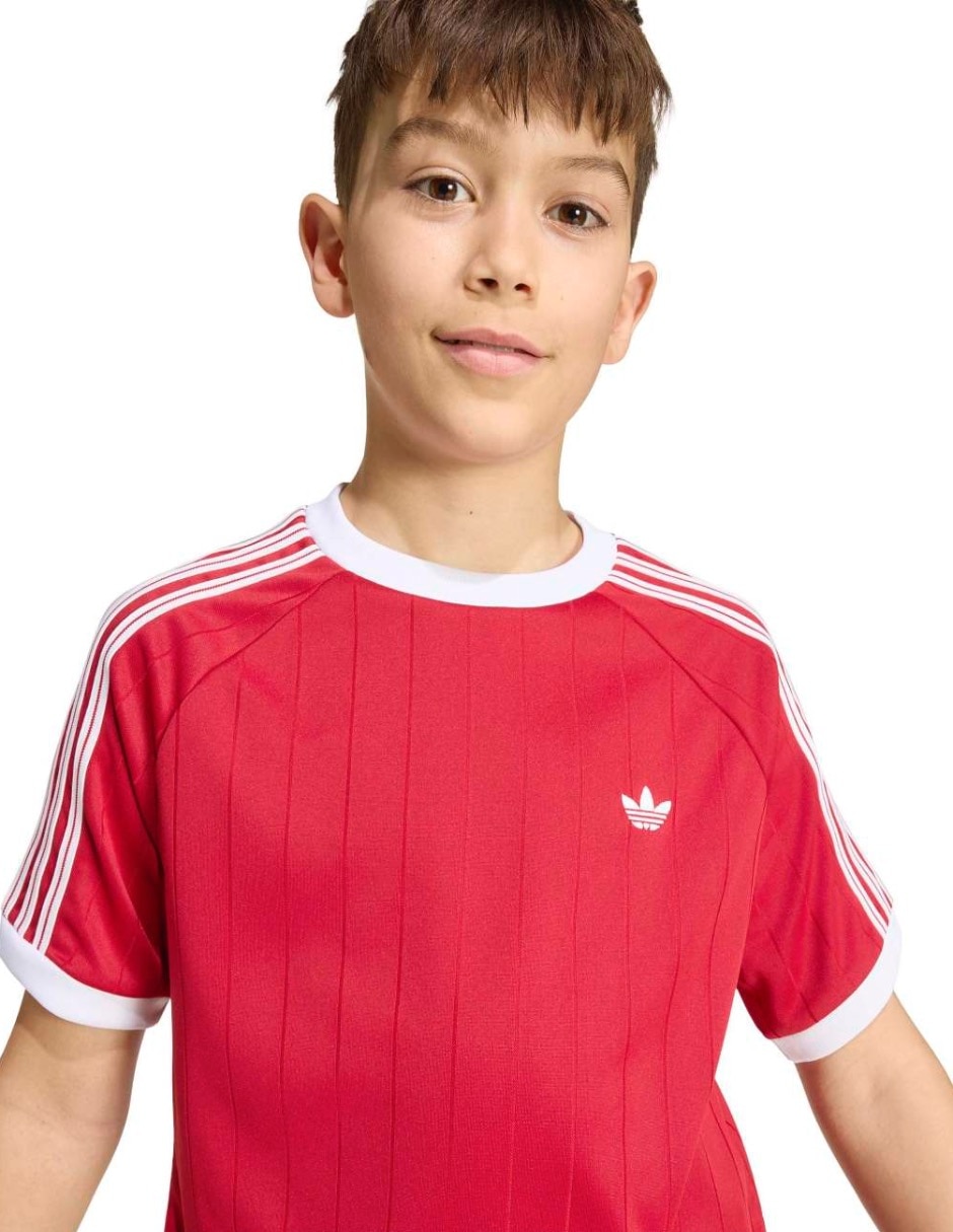 Playera adidas originals cr tee manga corta para niño