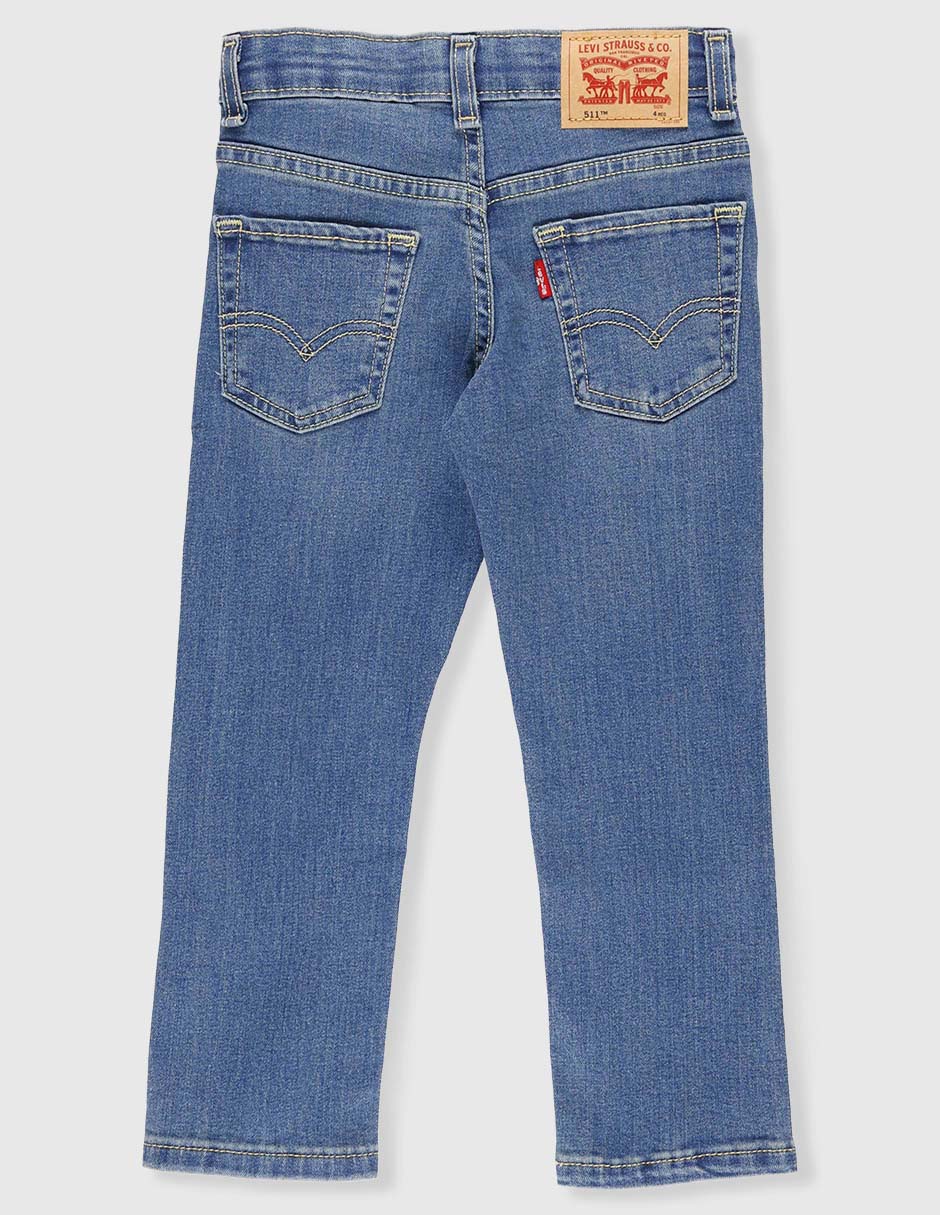 Jeans straight Levi's lavado stone wash para niño