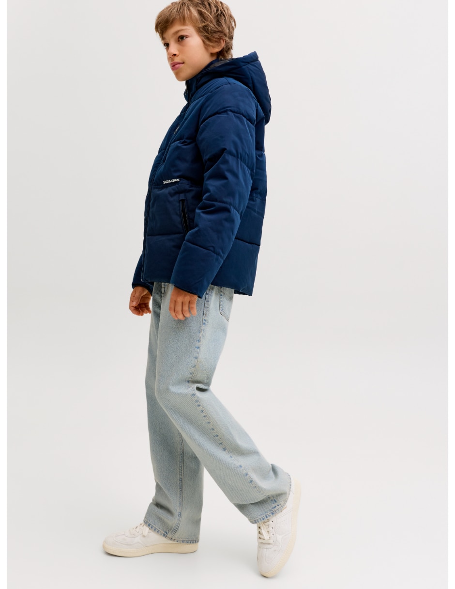 Jeans baggy lavado stone wash para niño 4