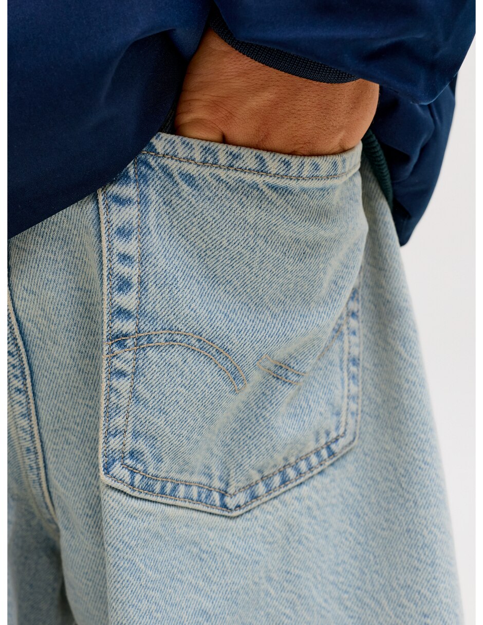 Jeans baggy lavado stone wash para niño 4