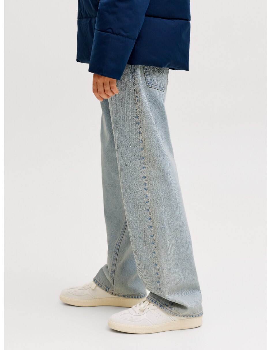 Jeans baggy lavado stone wash para niño 6