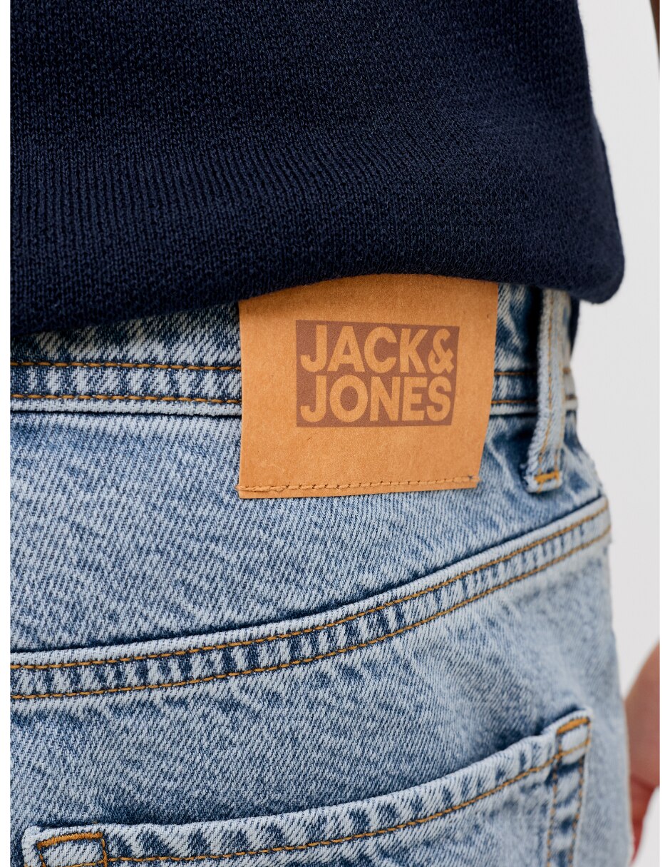 Jeans straight lavado stone wash para niño 4