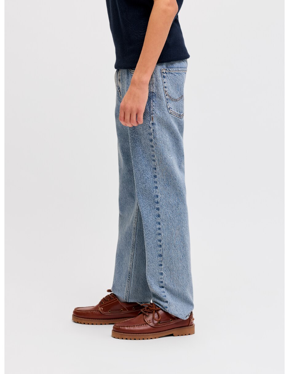 Jeans straight lavado stone wash para niño 6