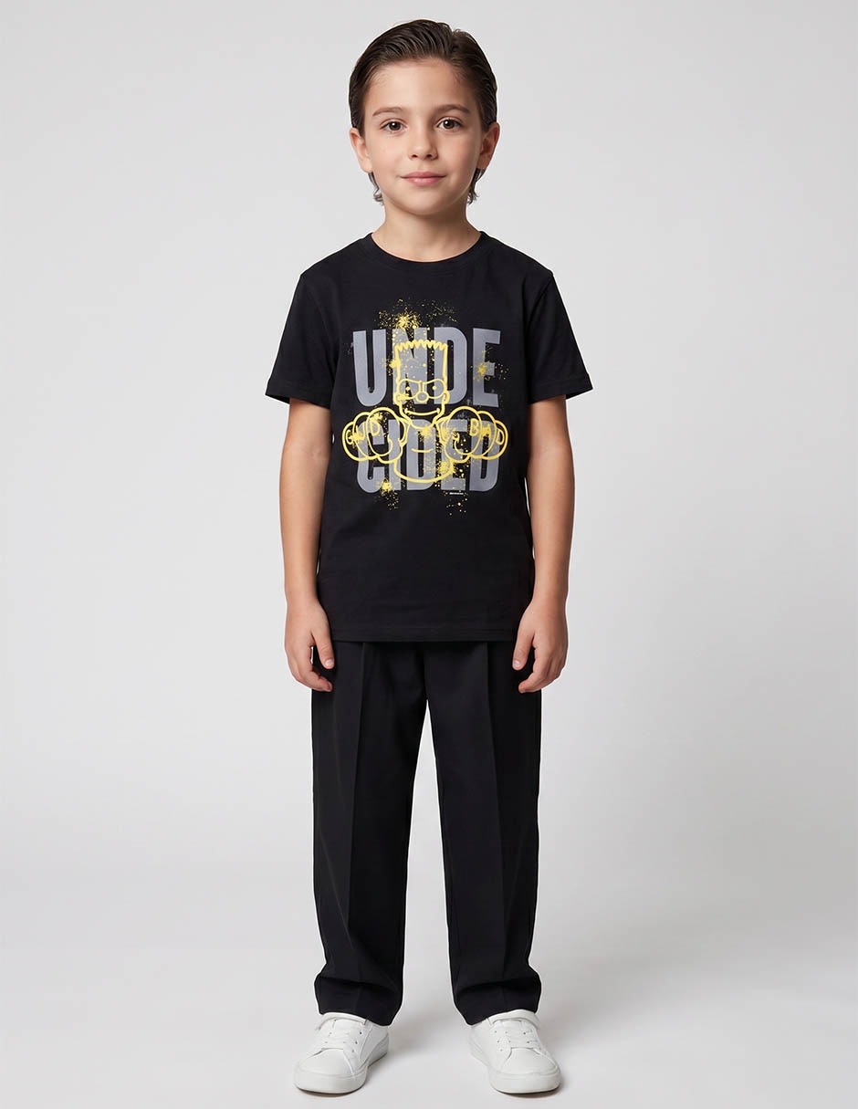 Playera Bart Los Simpson manga corta para niño Playera Bart Los Simpson manga corta para niño