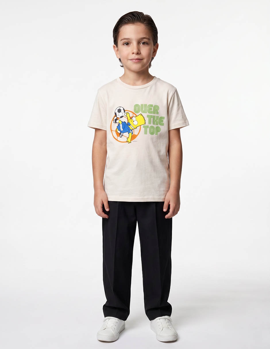 Playera Bart Simpson manga corta para niño Playera Bart Simpson manga corta para niño