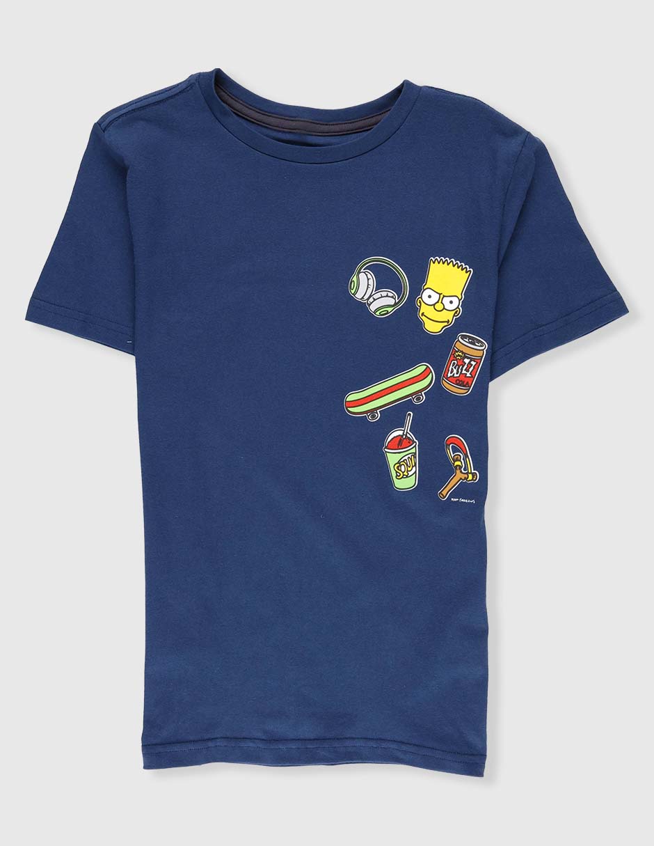 Playera Bart Simpson manga corta para niño 2