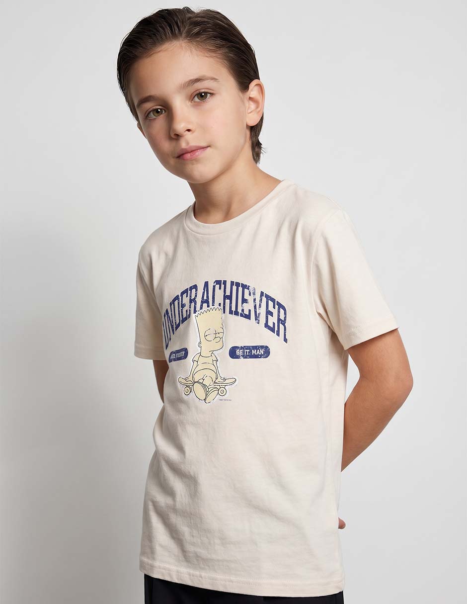 Playera bart simpson manga corta para niño Playera bart simpson manga corta para niño