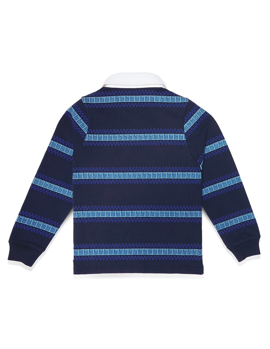 Playera Vrugby Ls Knit Vans manga corta para niño 4