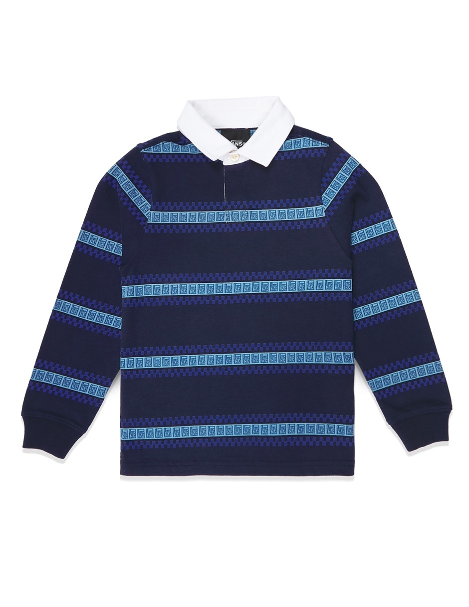 Playera Vrugby Ls Knit Vans manga corta para niño Playera Vrugby Ls Knit Vans manga corta para niño