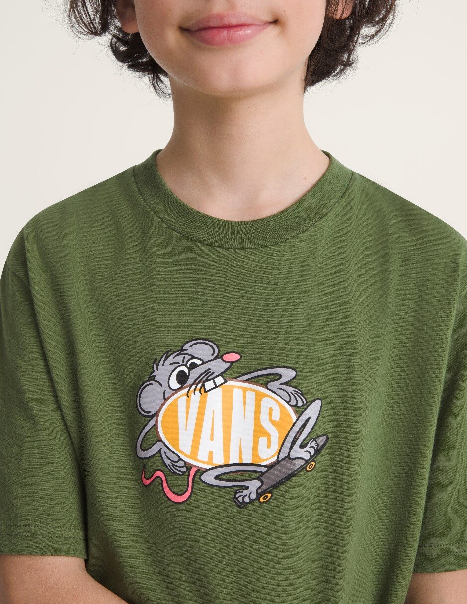 Playera Rad Rodent Vans manga corta para niño 3