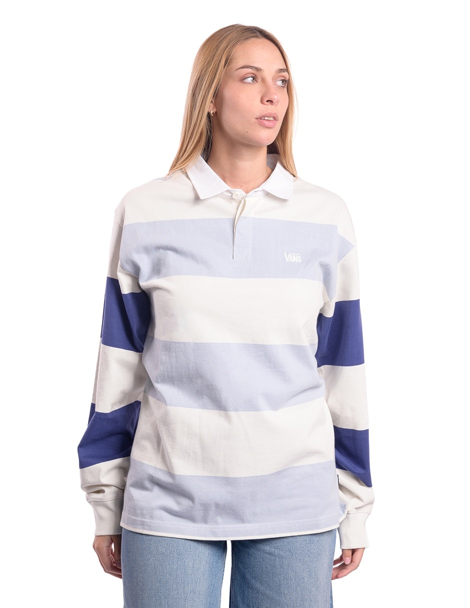 Playera Vans Excepcion Rugby Stripe Knit Vans manga corta para niño