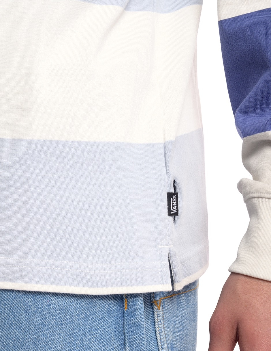 Playera Vans Excepcion Rugby Stripe Knit Vans manga corta para niño
