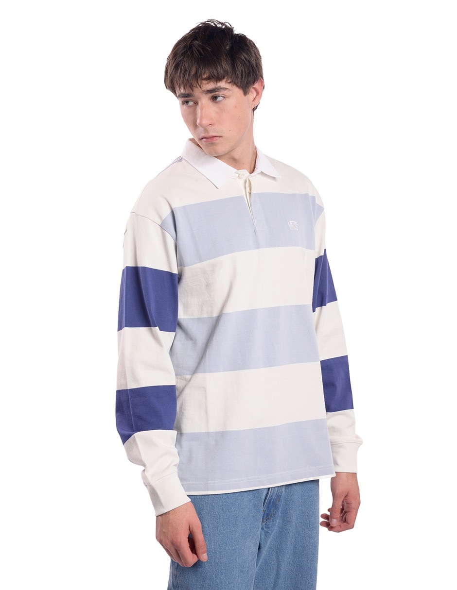 Playera Vans Excepcion Rugby Stripe Knit Vans manga corta para niño
