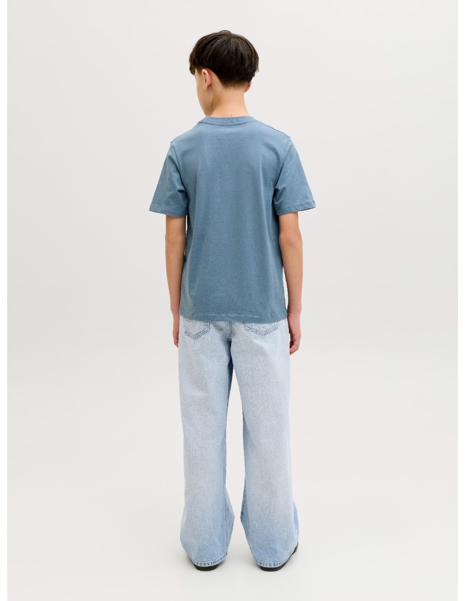 Jeans baggy lavado stone wash para niño 2