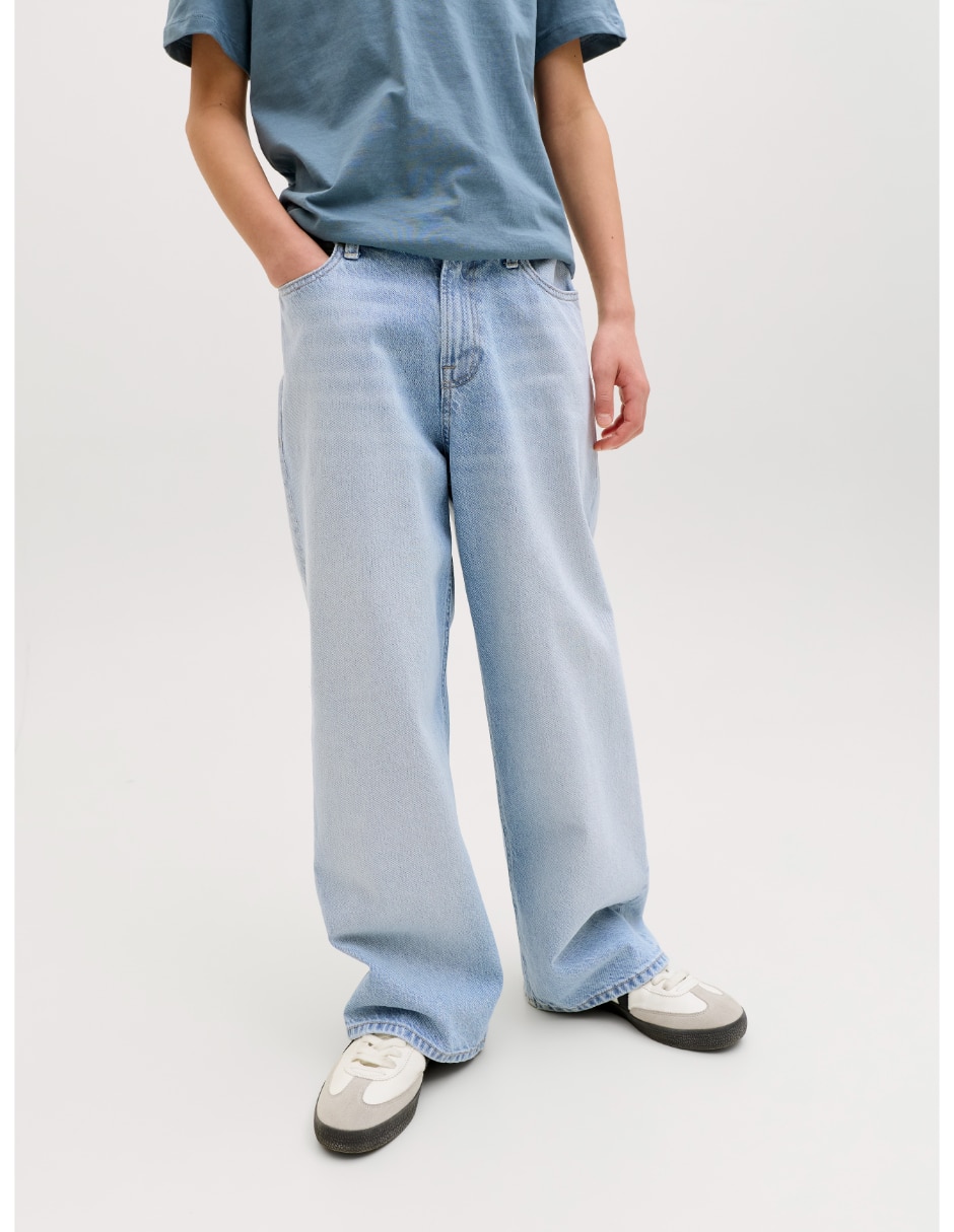 Jeans baggy lavado stone wash para niño 3