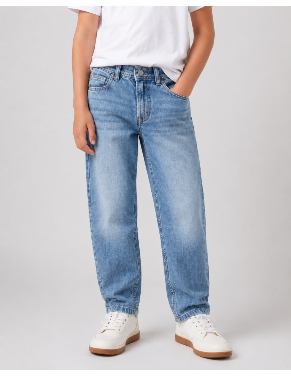 Jeans relajado deslavado para niño 3