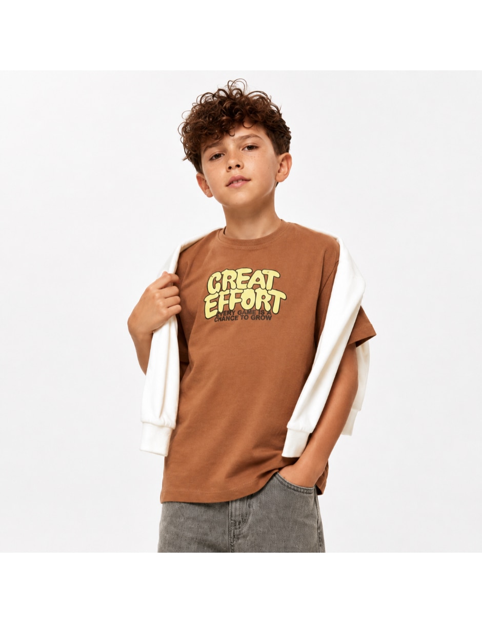 Playera manga corta para niño 4